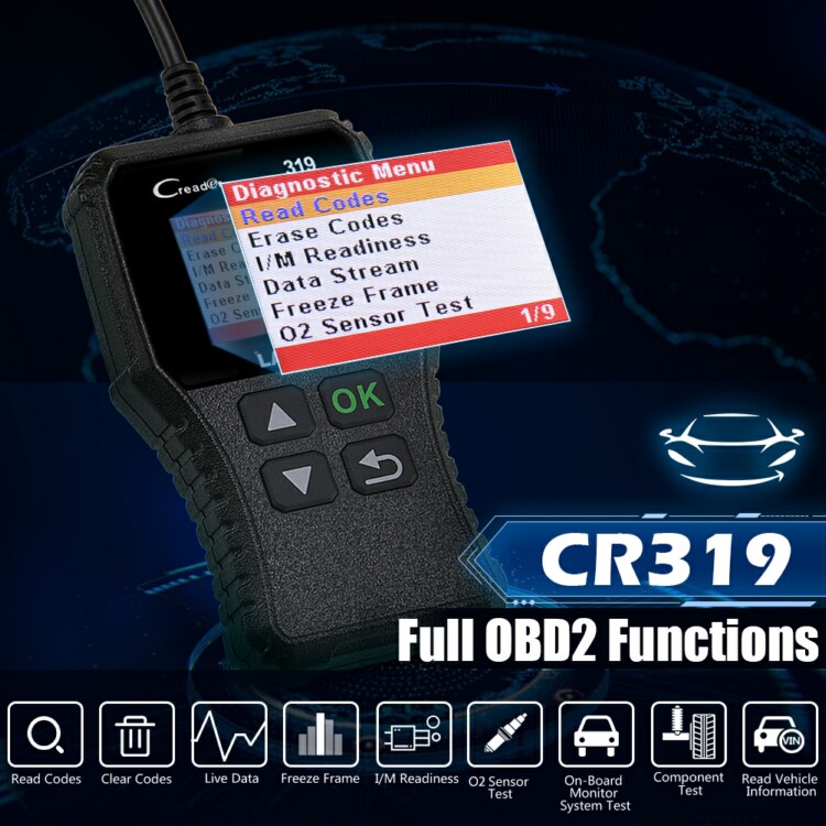 CnLaunch Creader CR319 Bordmonitortest