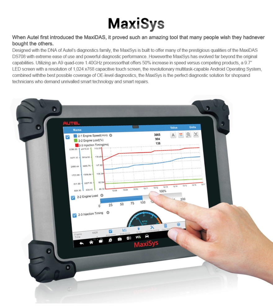 Autel MaxiSys Pros/908P mit Touchscreen